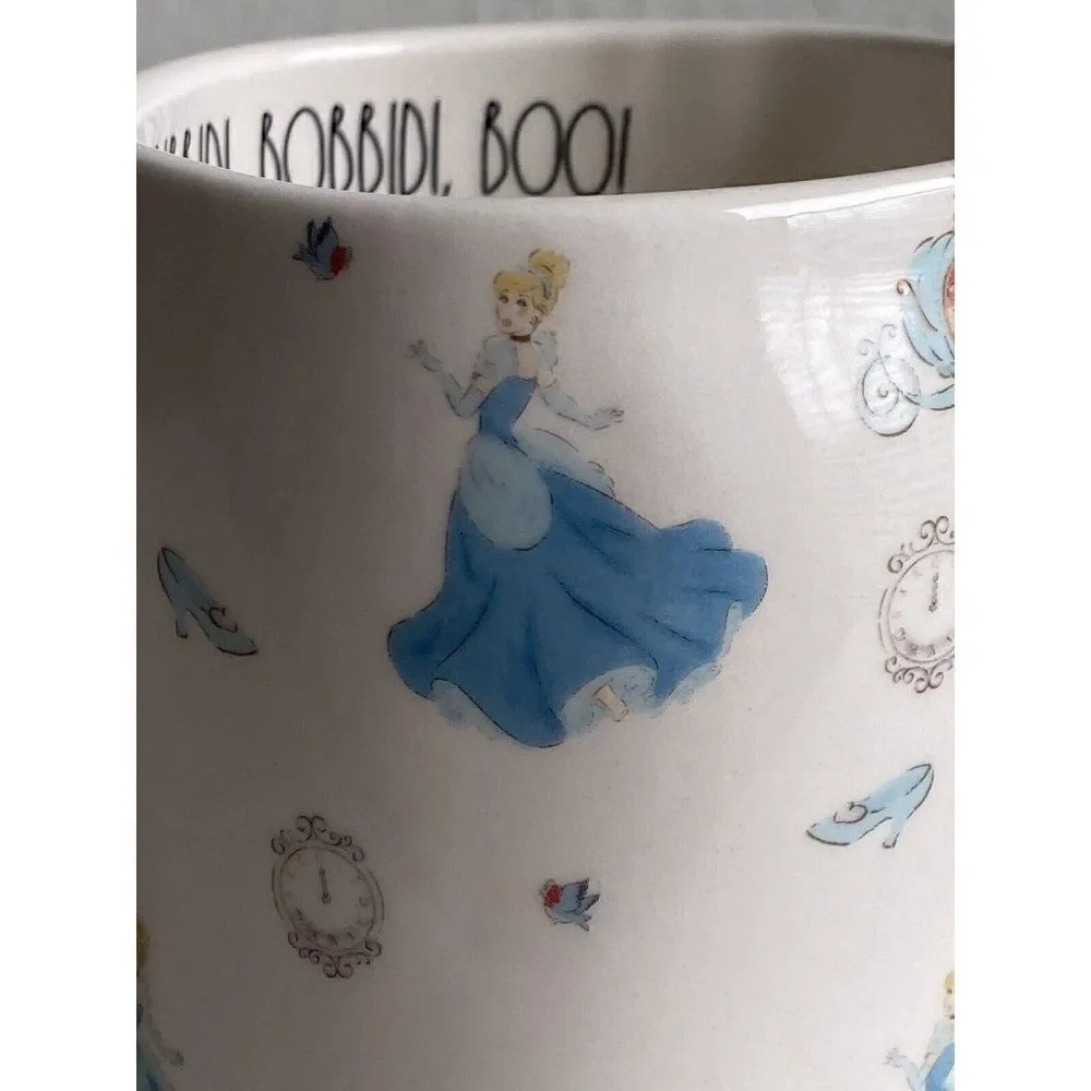 Rae Dunn Disney Cinderella Carriage Clock‎ Slipper Bibbidi Bobbidi Boo Mug NEW